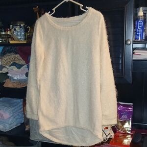 Cozy Cream Crew Neck Sweater